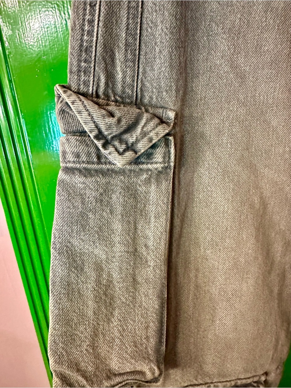 Zara Cargo Jeans in Washed Black - Picture 4 of 6